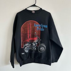 Vintage RARE Harley Davidson Sweatshirt: "American Pride"